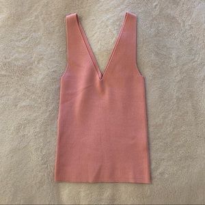 & other stories rib knit tank top- xs